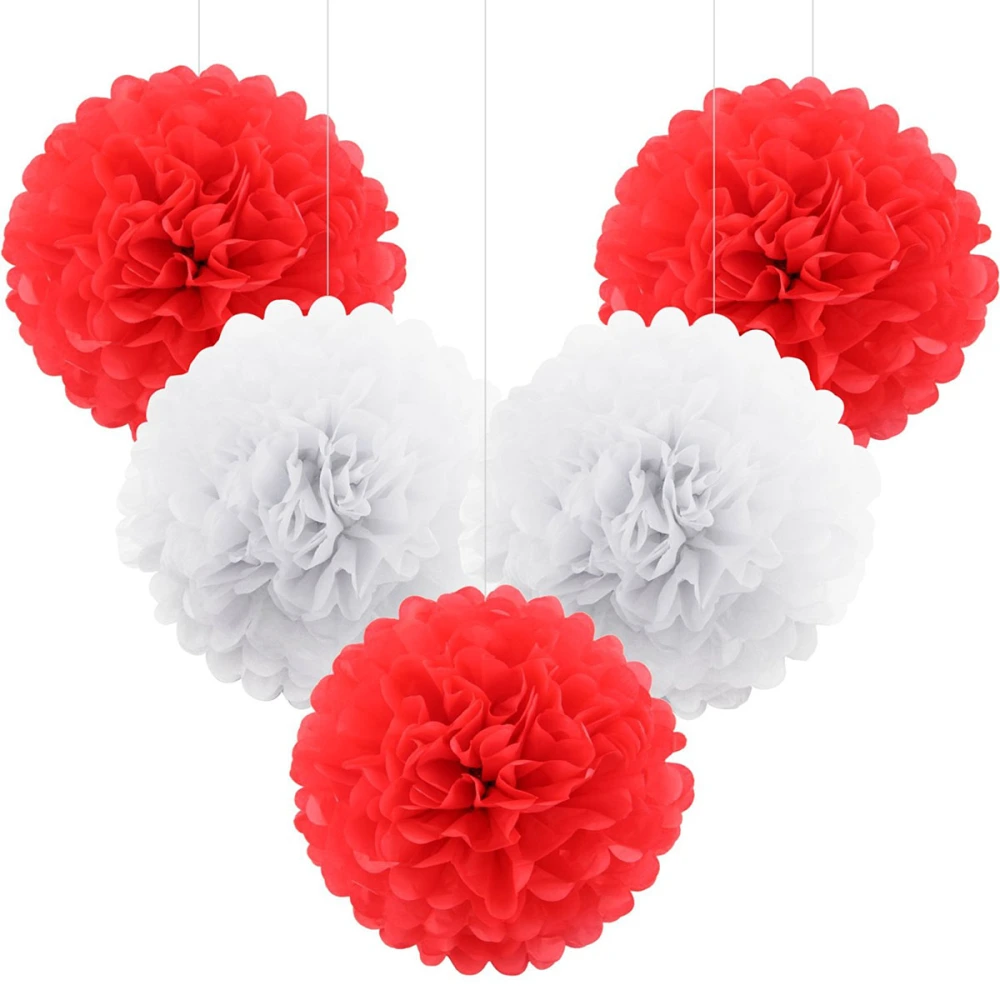 5pcs Tissue Paper Pom Wedding Party Decor Flowers Balls