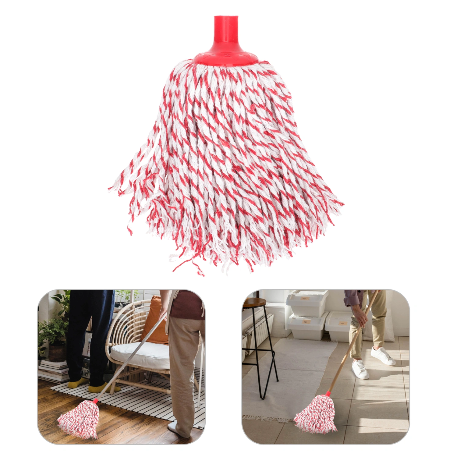Mop Head Water Absorption Fabrics Mop Head Replacement Household Mop Refill