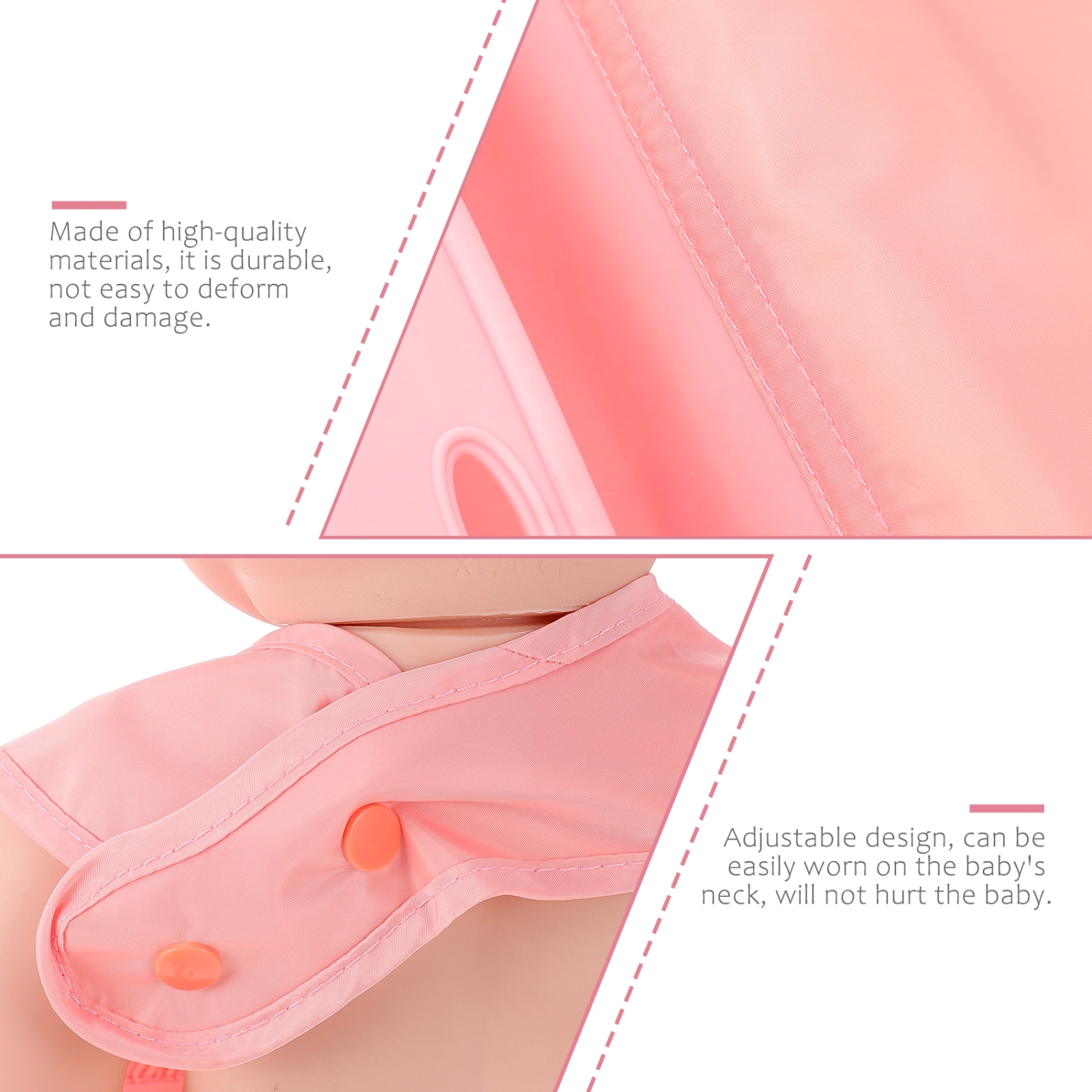 1 Set Portable Baby Waterproof Bib Baby Eating Bib Washable Infant Apron