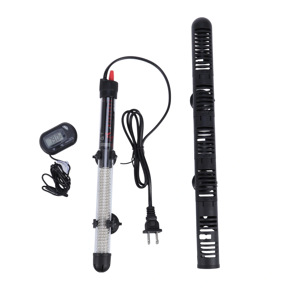 300W US Plug Aquarium Submersible Heater Heating Rod and LED Digital Thermometer Set (US Plug)