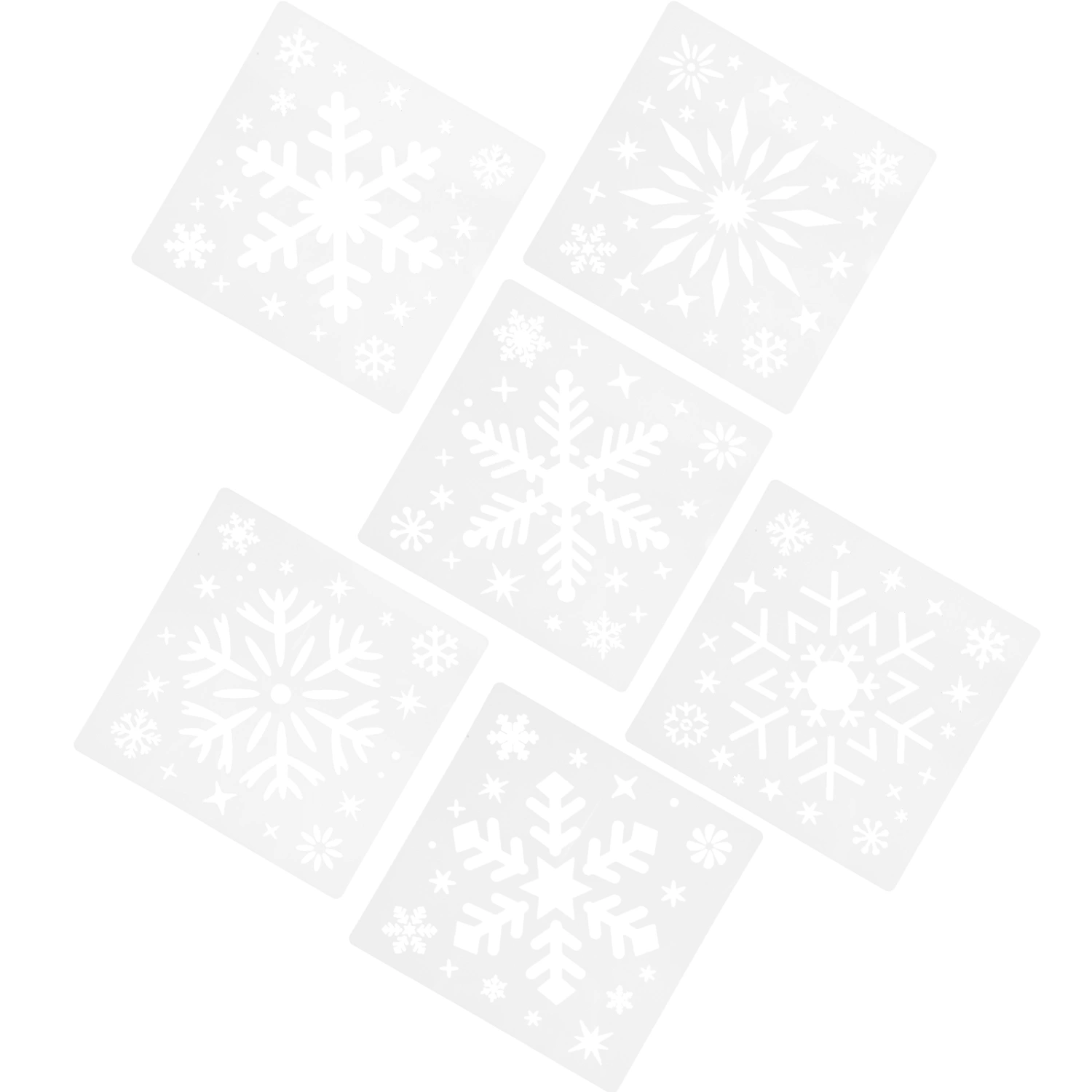 6Pcs Drawing Templates Reusable Stencils Art Stencils Stencils Templates for Drawing