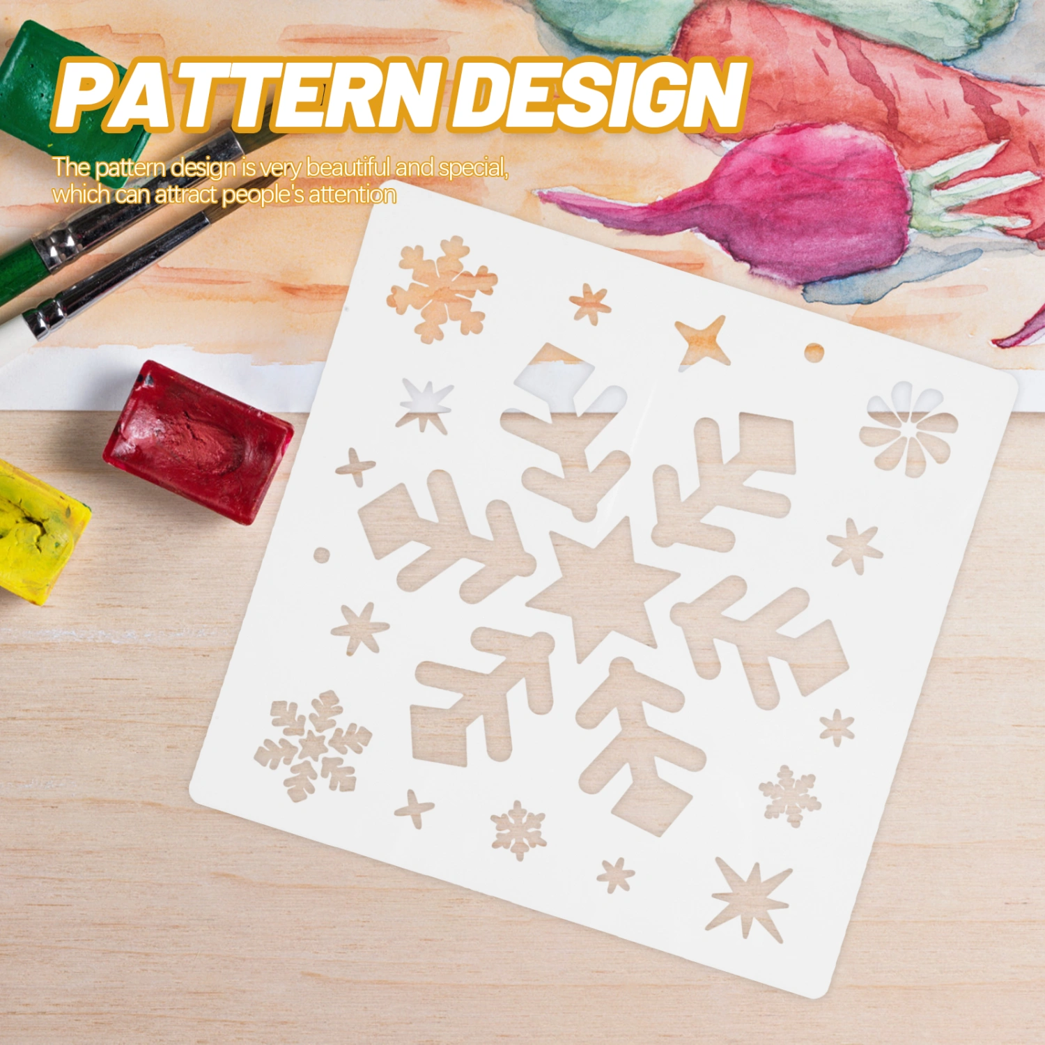 6Pcs Drawing Templates Reusable Stencils Art Stencils Stencils Templates for Drawing