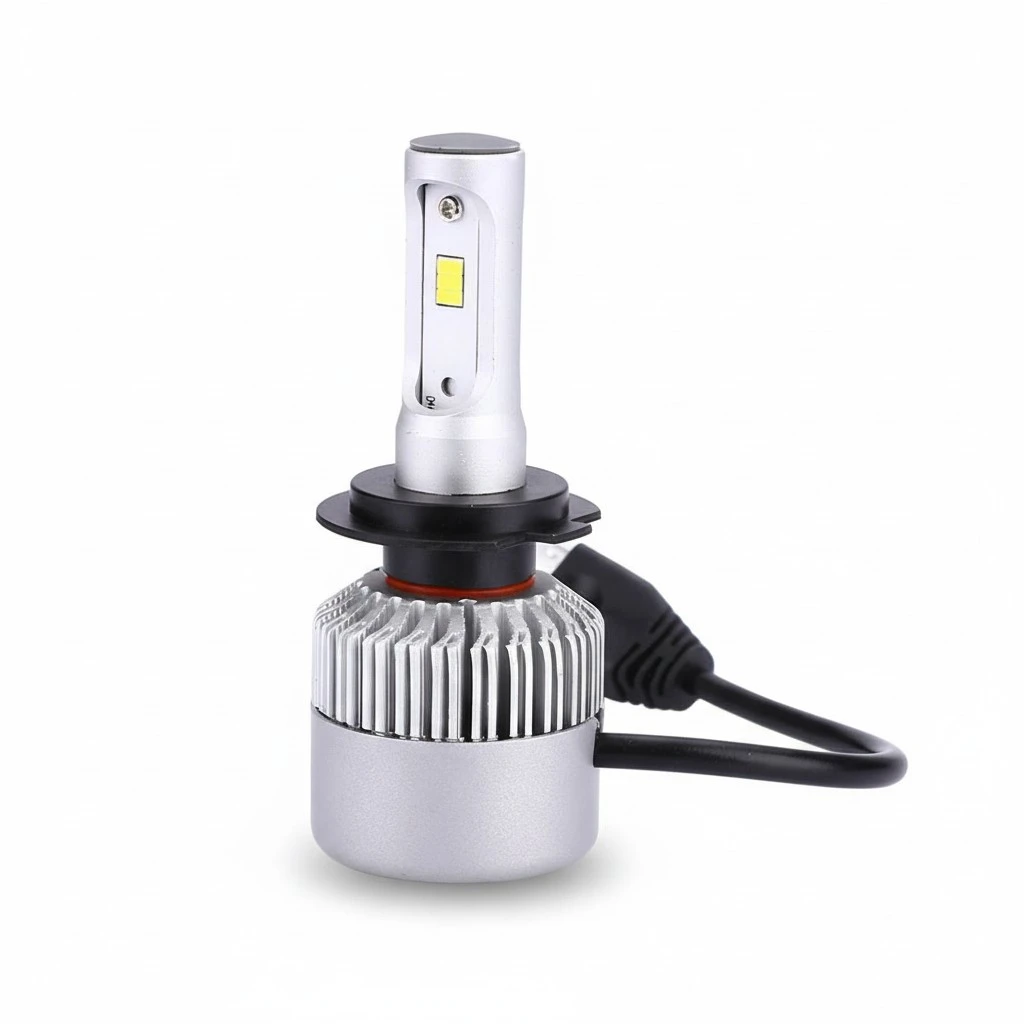 H7 LED Headlight Bulb 6500K 8000 Lumens Extremely Super Bright CSP Chips (White Light)