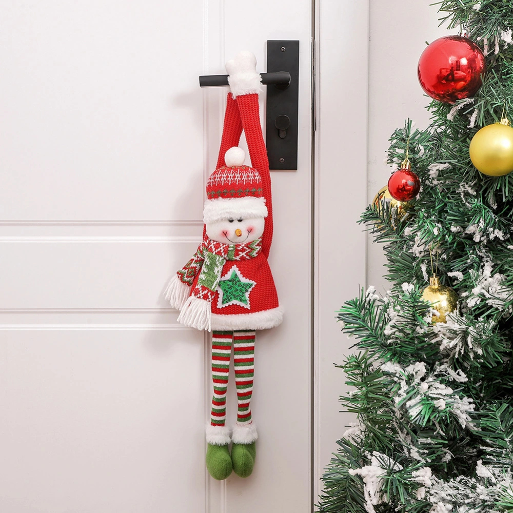 Hanging Christmas Decoration Cute Plush Christmas Tree Ornament Hanging Pendant for Door