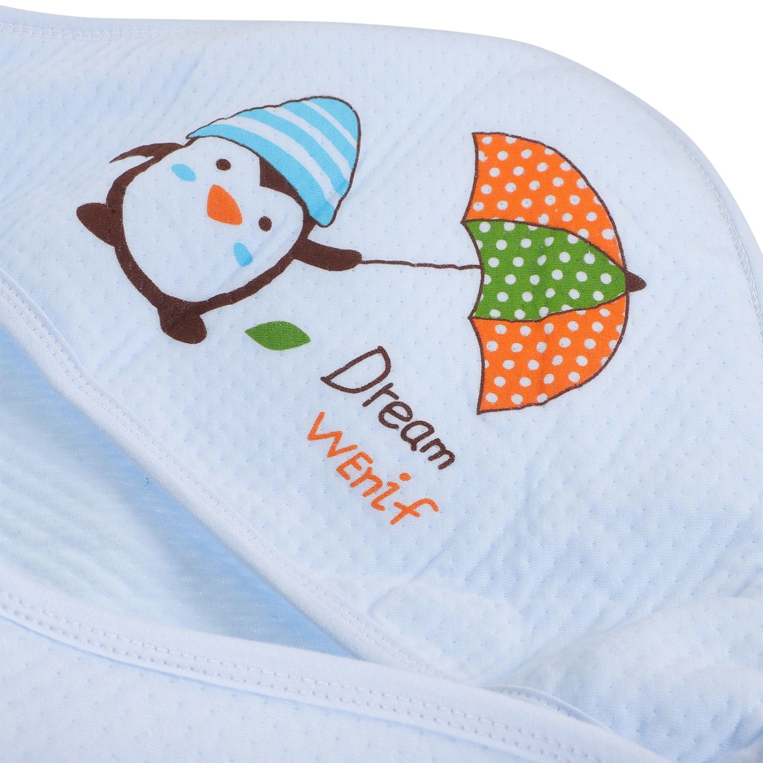 Newborn Swaddling Clothes Baby Blanket Infant Wrapping Towel Newborn Accessories Blue