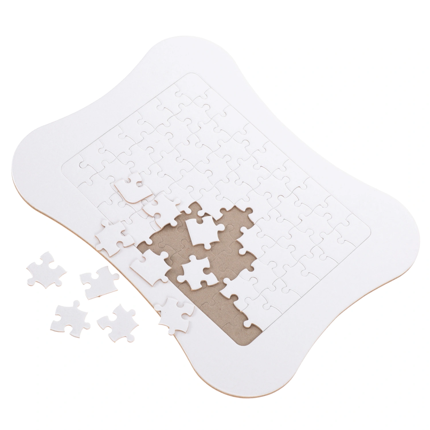 1 Set of Blank Puzzle Sublimation Transfer Puzzle Blank Jigsaw Puzzle Pieces Diy Blank Puzzle