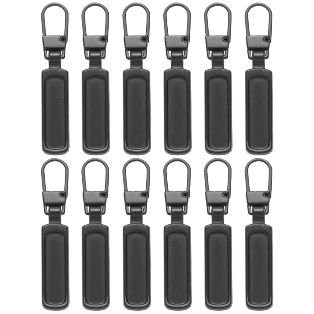 12pcs Replaceable Bag Garment Zipper Puller Removable Zipper Heads Backpack Zipper Tabs