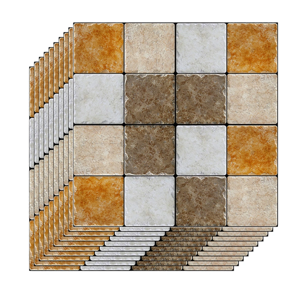 30pcs Mosaic Simulation Ceramic Tile Paste Ceramic Tile Waterproof Wall Sticker