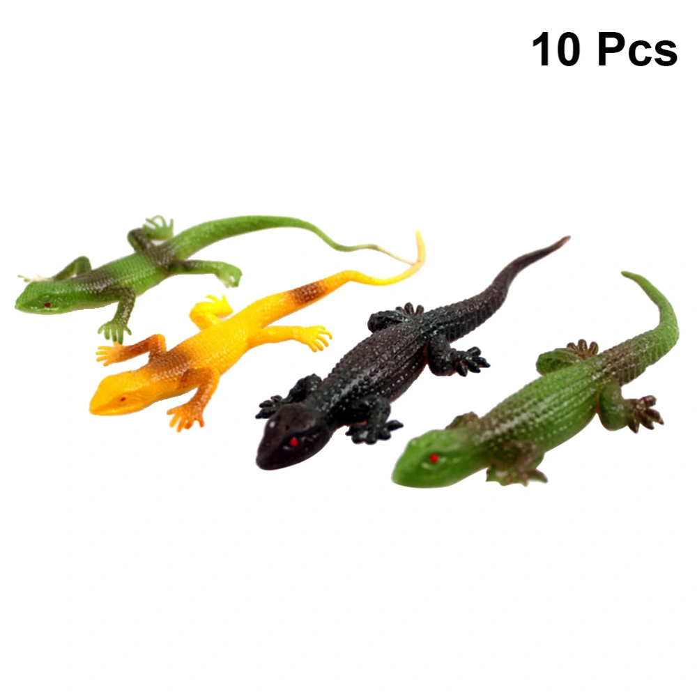 10pcs Halloween Fancy Party Accessory Scary Fake Rubber Prop (Mixed Color)