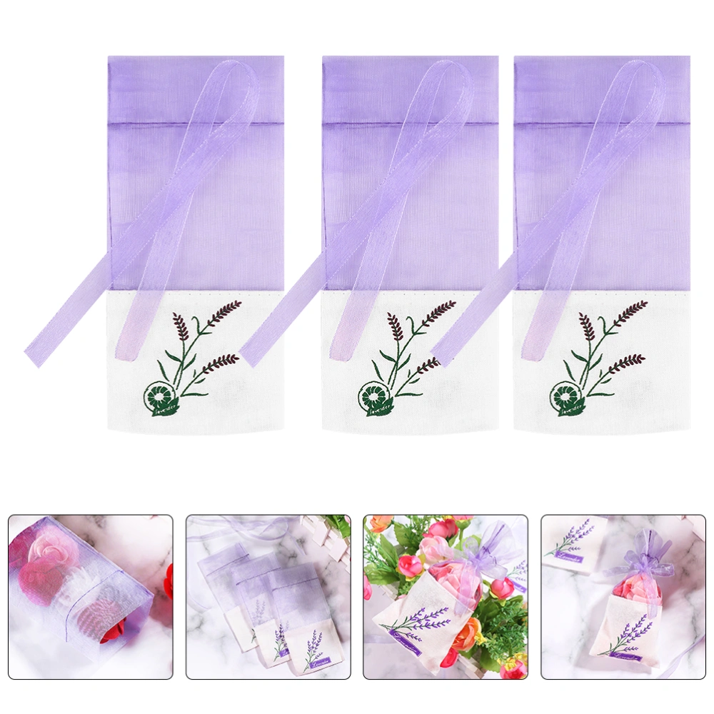 10pcs Decorative Sachet Bags Empty Sachets Bags Packing Lavender Pouches