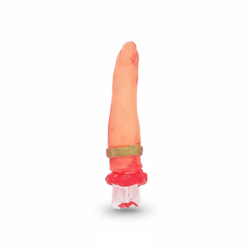 10pcs Halloween Fake Finger Simulation Bloody Finger Prop Haunted House Decor