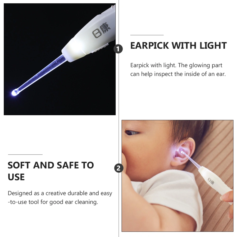 Baby Cartoon Ear Picks Digging Ear Spoons Prcatical Luminous Ear Scoop