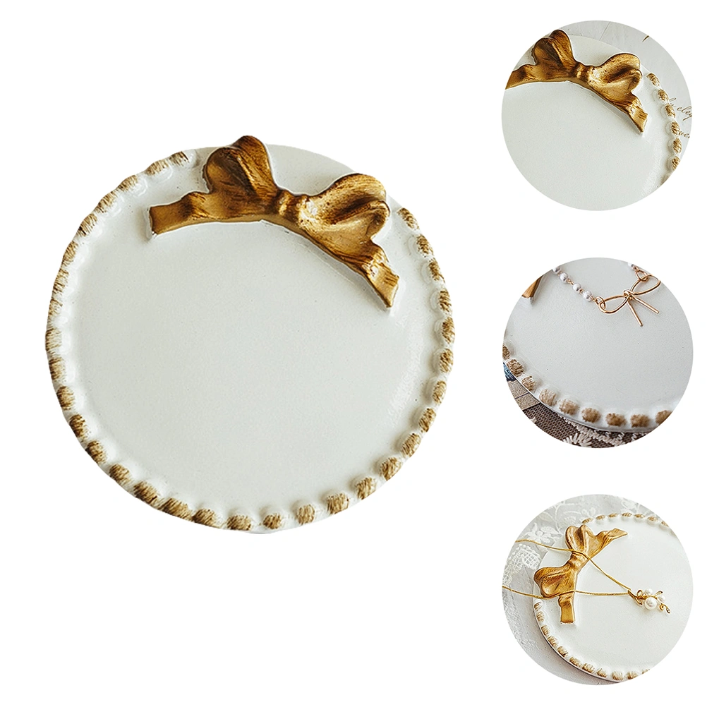 Retro Jewelry Tray Unique Desktop Ornament Resin Jewelry Tray Pretty Photo Prop