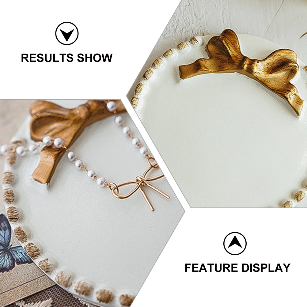 Retro Jewelry Tray Unique Desktop Ornament Resin Jewelry Tray Pretty Photo Prop