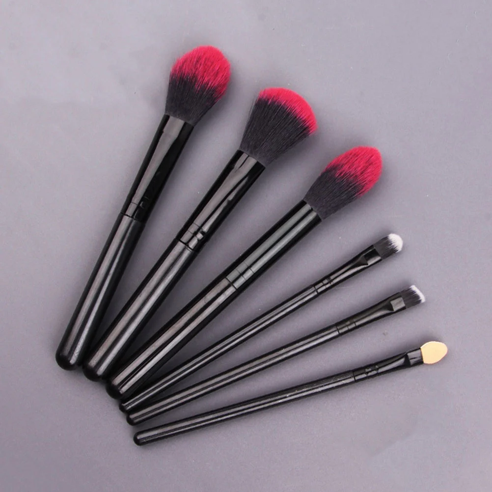6pcs Female Cosmetics Brushes Portable Makeup Brushes Loose Powder Brushes