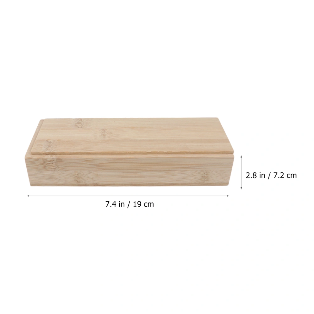 Simple Bamboo Box Delicate Bamboo Box with Lid Watch Packaging Box High-end Wood Jewelry Gift Box