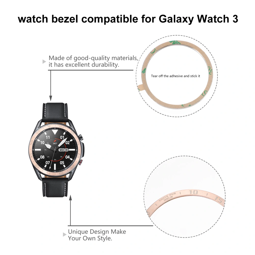 1pc Metal Bezel Ring Scale Protection Ring Compatible for Galaxy Watch3