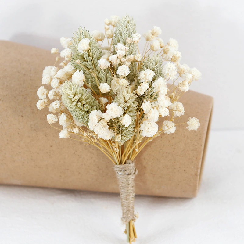 2pcs Dried Flower Bouquets Decor Dried Arrangements Flowers Wedding Flower Boutonniere