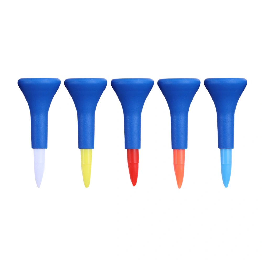 5pcs 4.2cm T154 Professional Tee Plastic Horn Tee Accessory Training Aids (Assorted Colors)