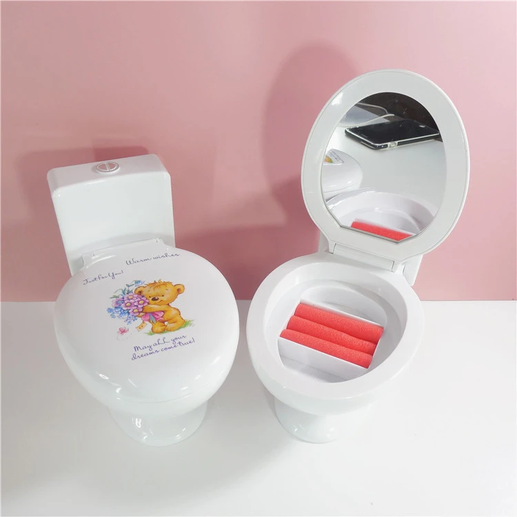 Toilet Shape Windup Musical Box Wind-up Toilet Music Box Cute Musical Box Ornament