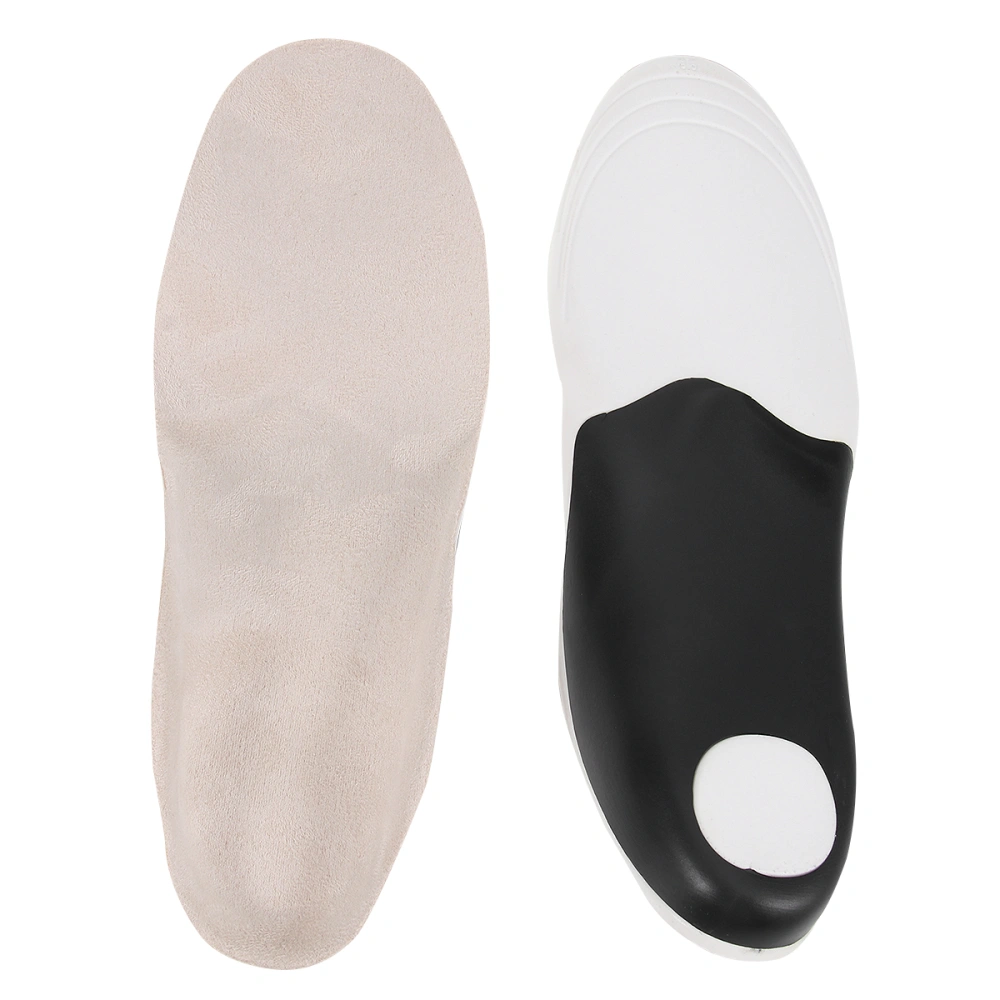 1 Pair of Kids Flatfoot Corrector Sueding PU Insoles Comfortable Shoe Pads Children Orthotics Cushion Size 24-27