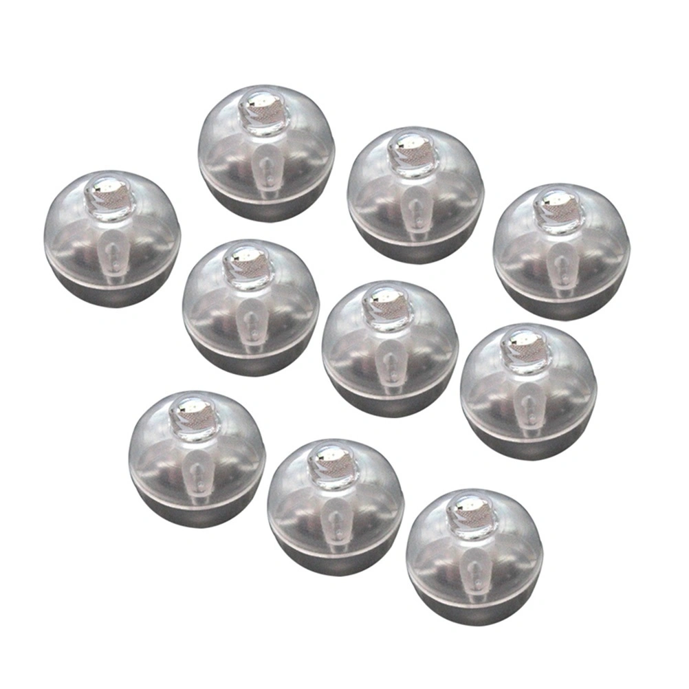 50 Pcs Round Ball Tumbler LED Balloon Lights Mini Luminous Lamps for Lantern Bar Christmas Wedding Party Decoration (Red Light)