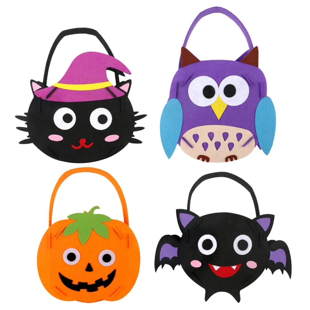 4 Pack Halloween Handbag DIY Material Kit (Mixed Style)