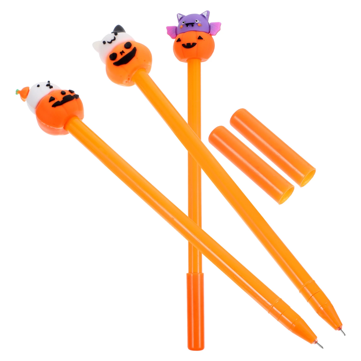 3Pcs Writing Pens Halloween Pens Pumpkin Pens Pumpkin Decor Note Taking Pens for Students