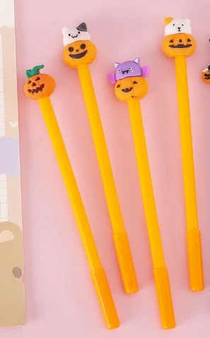 3Pcs Writing Pens Halloween Pens Pumpkin Pens Pumpkin Decor Note Taking Pens for Students