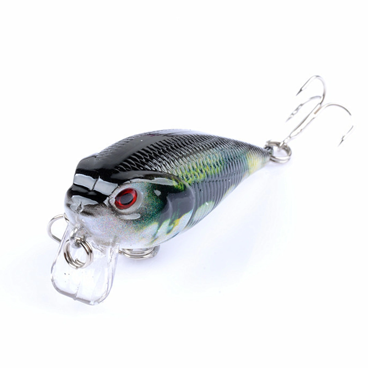 4 Pcs Fishing Lures Colorful Painted Baits Artificial Floating Fishing Lures Deep Sea Baits (4 Colors)