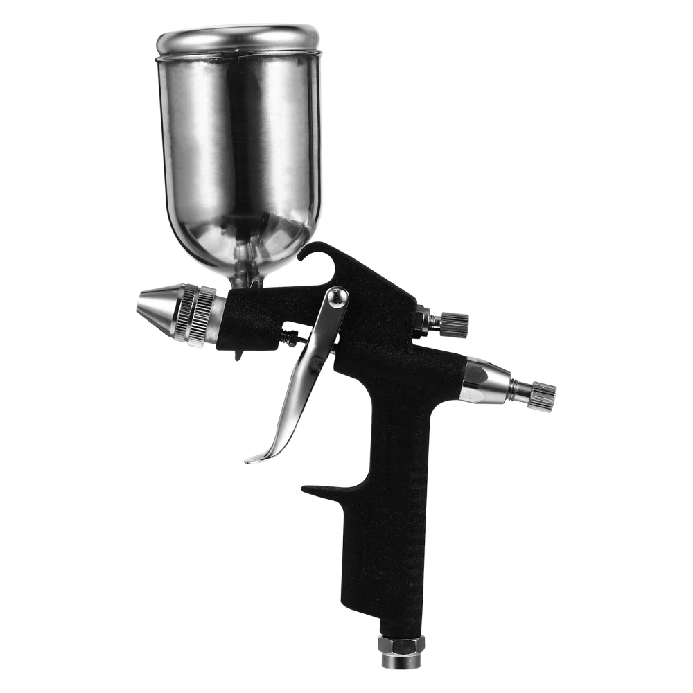 1Pc Pneumatic Spray Machine Car Furniture Painting Pneumatic Tool (Silver)