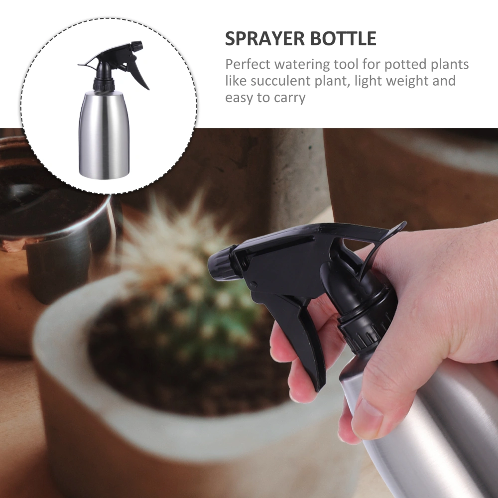 Stainless Steel Hand Press Type Watering Spray Can Spray Bottle Sprayer Dispenser