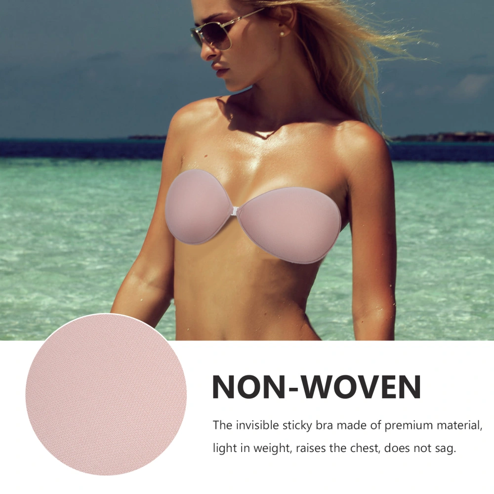 Women Sticky Invisible Bra Reusable Strapless Push up Bras for Large Breasts