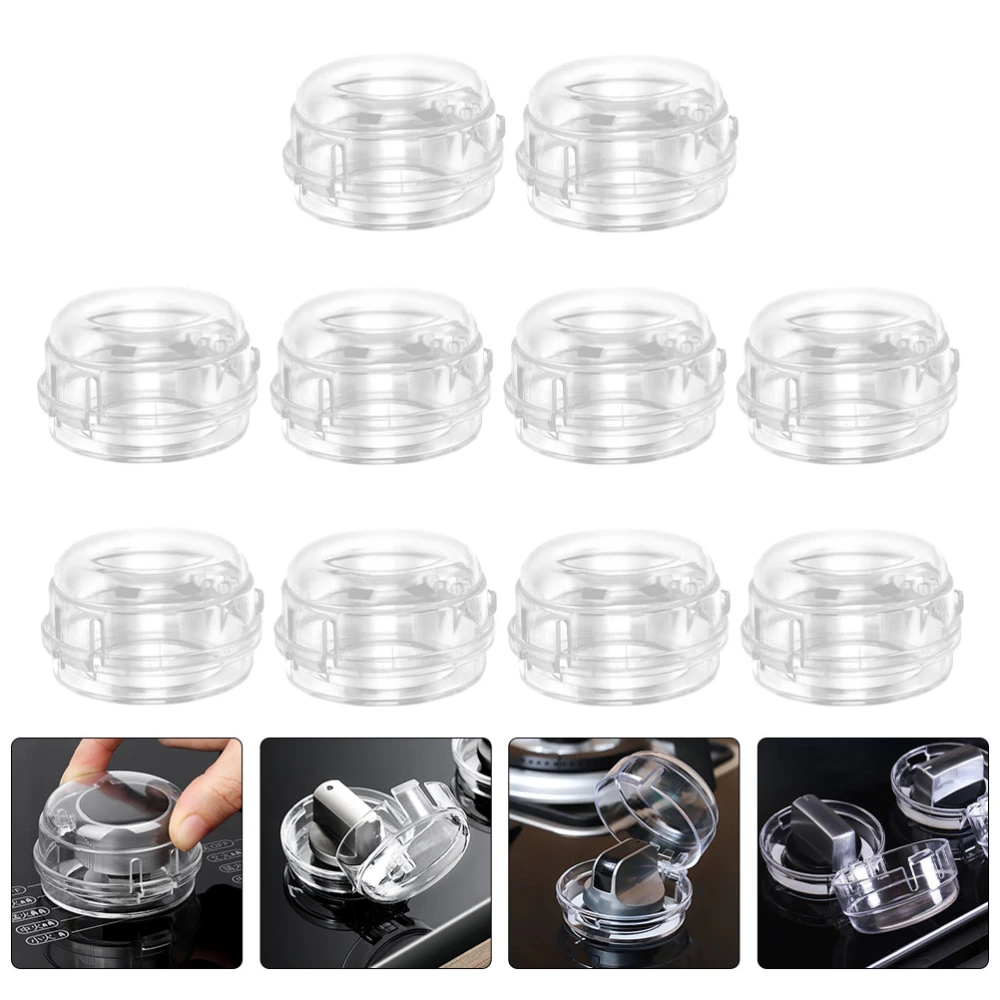 10pcs Knob Covers Safety Gas Stove Knob Covers Kitchen Gas Stove Switch Covers