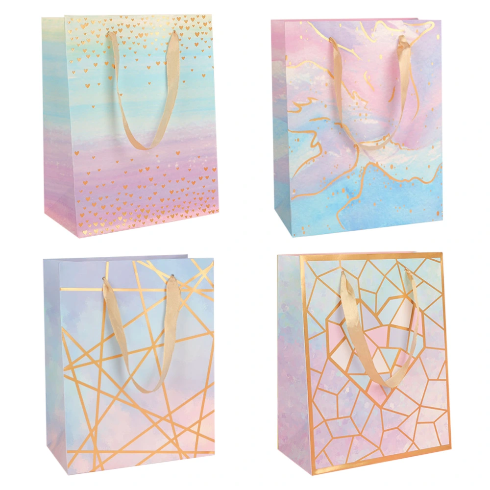 4Pcs Exquisite Gift Bags Creative Gift Pouches Paper Bags (Mixed Style)