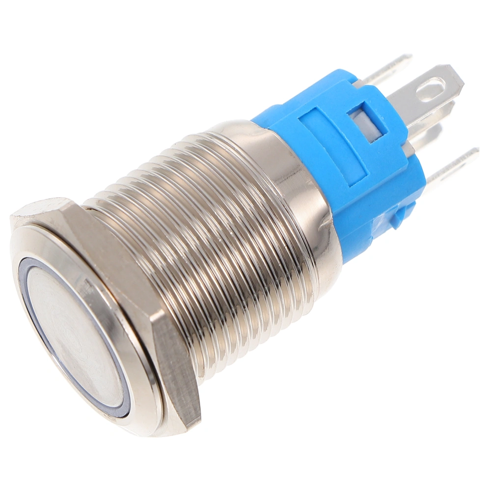 16mm Aluminum Alloy Momentary Push Button Switch with Light for Car Marine