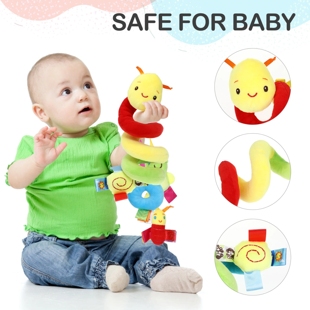 Baby Crib Hanging Rattle Toy Infant Funny Stroller Toy Spiral Car Seat Toy for Babies Boys and Girls