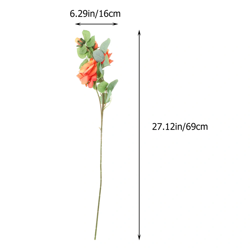 2Pcs Simulated Bouquet Decorative Flower Photo Props Household Adornments