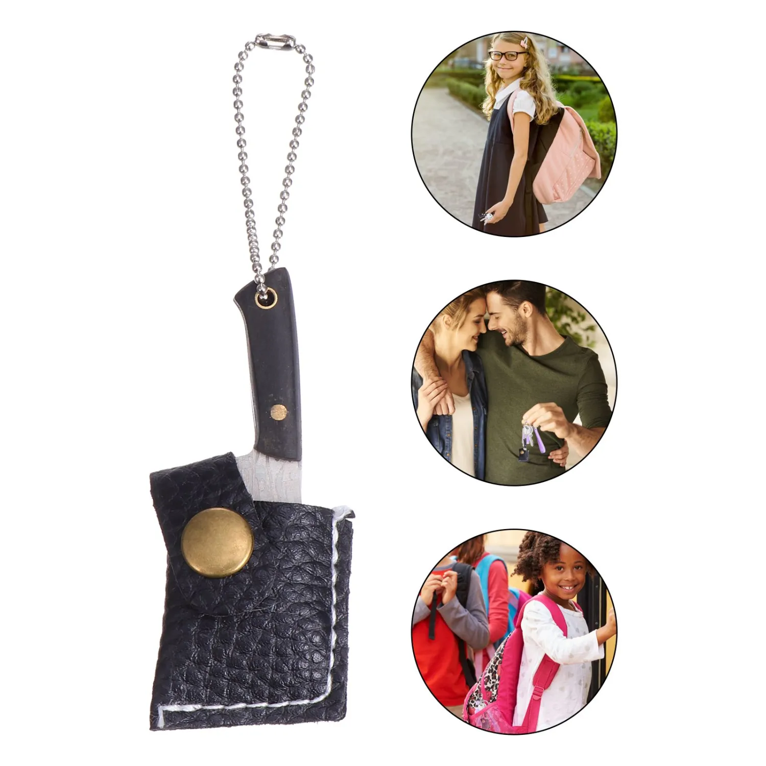 1pc Key Chain Hanging Ornaments Mini Paper Cutter Portable Bottle Opener