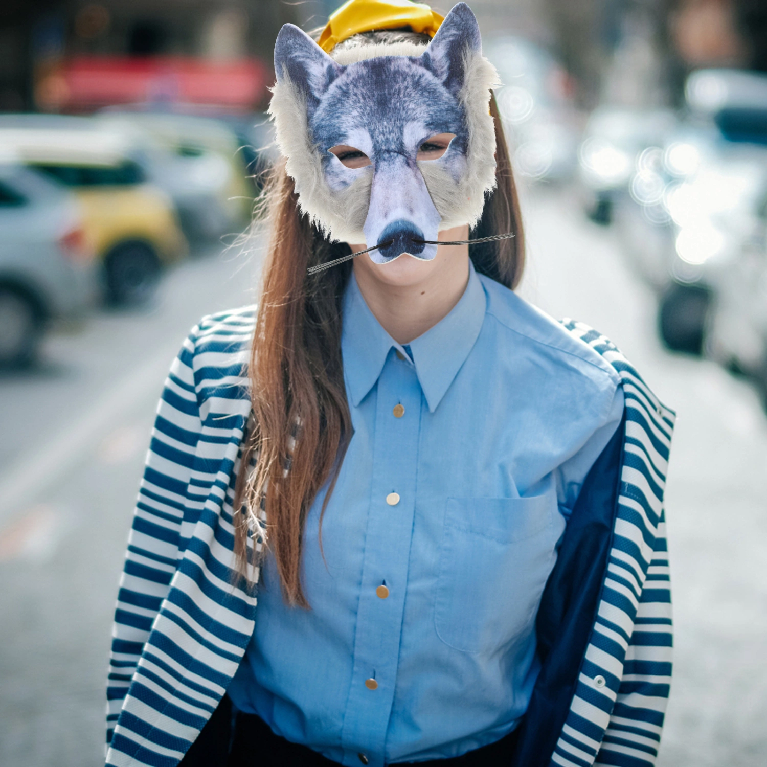 Creative Halloween Mask Scary Wolf Mask Cosplay Prop Halloween Party Supply