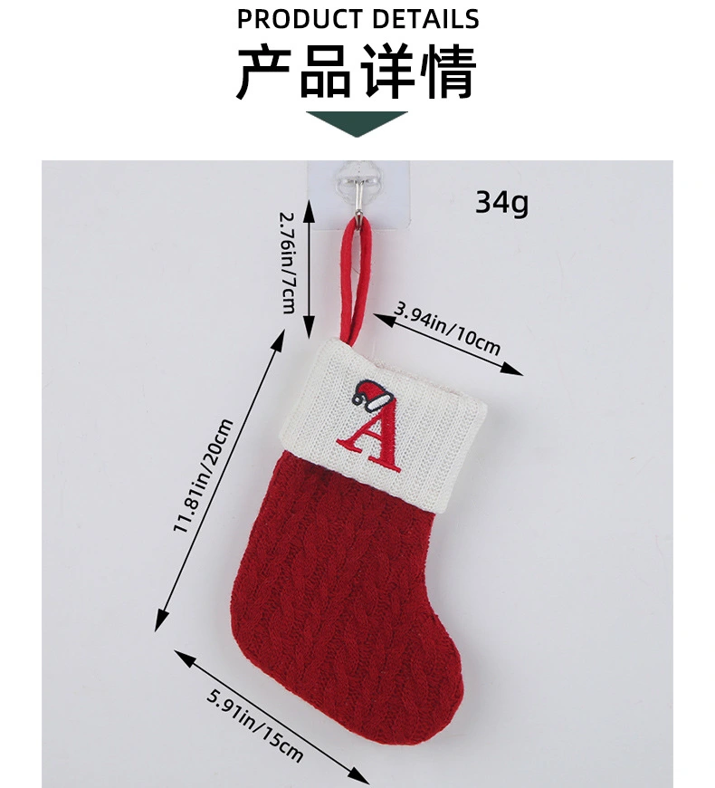 Christmas Stocking Christmas Tree Decor Christmas Stocking Ornament for Xmas Tree