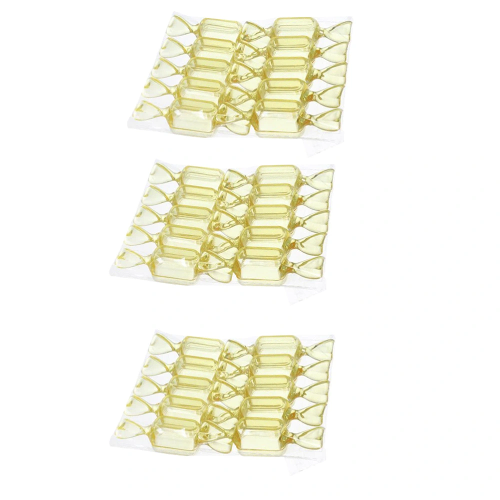 30pcs Plastic Candy Box Candy Design Gift Boxes Mini Clear Candy Storage Case Party Favors Container for Party Home (Yellow )