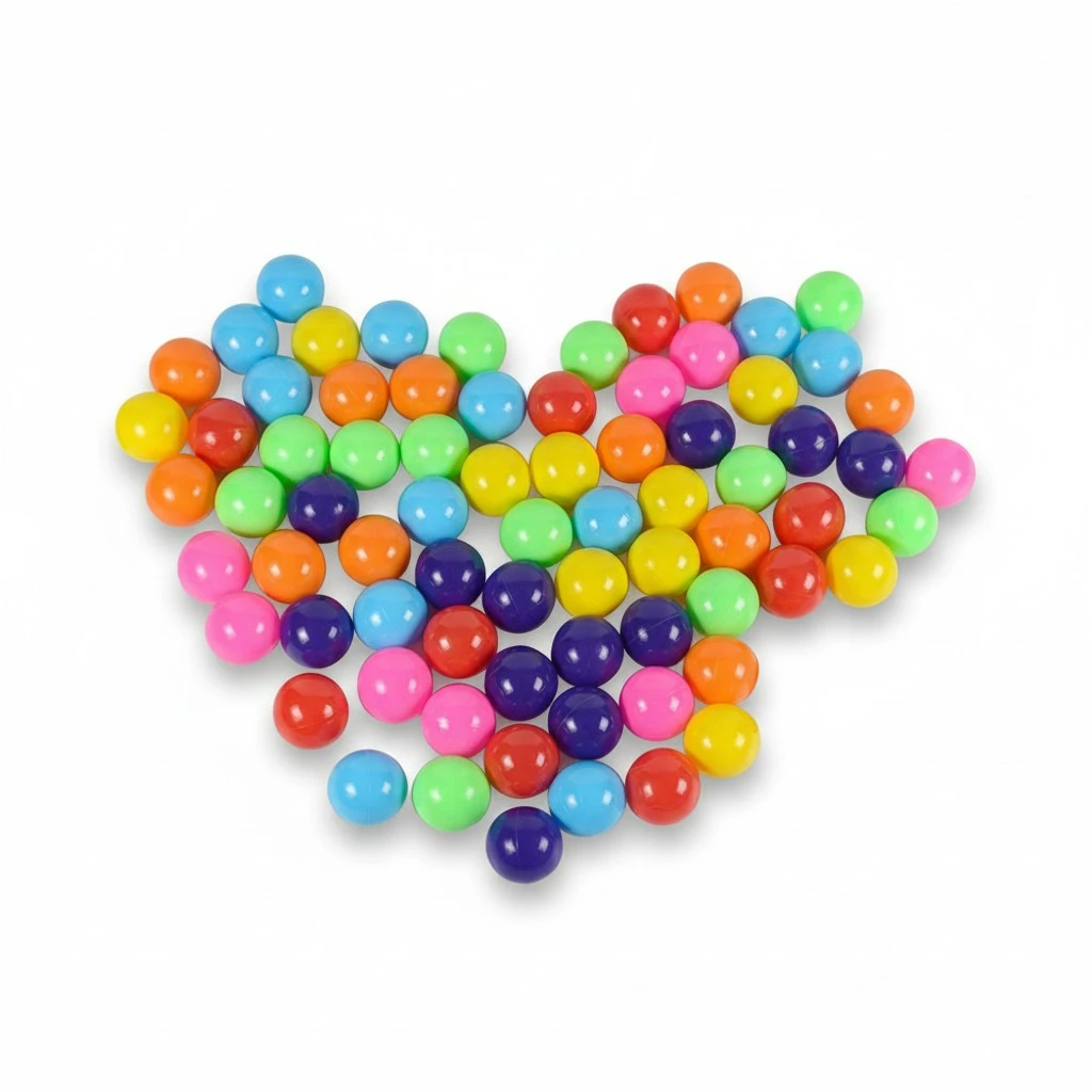 25PCS Kids Ball Colorful Fun Plastic Ball Pit Balls for Babies Kids Children Birthday Parties Events Playground Games Pool Tent Ocean Swim Toys Ball Packing in Bag, 5.5CM