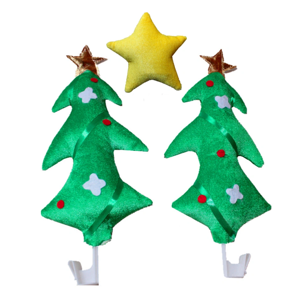 Christmas Car Decoration Kit Christmas Trees Yellow Star Auto Costume Party Accessory