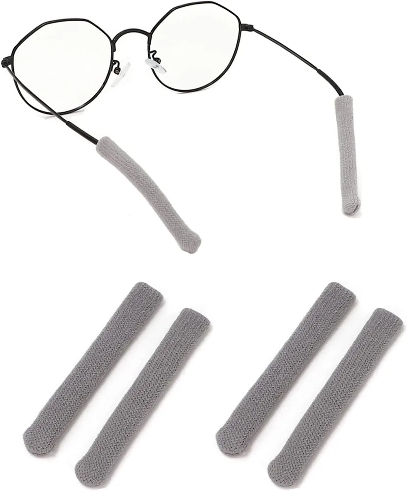 2 Pairs Eyeglasses Temple Tips Sleeve Retainer Glasses Retainers Eyewear Temple Tips Grips