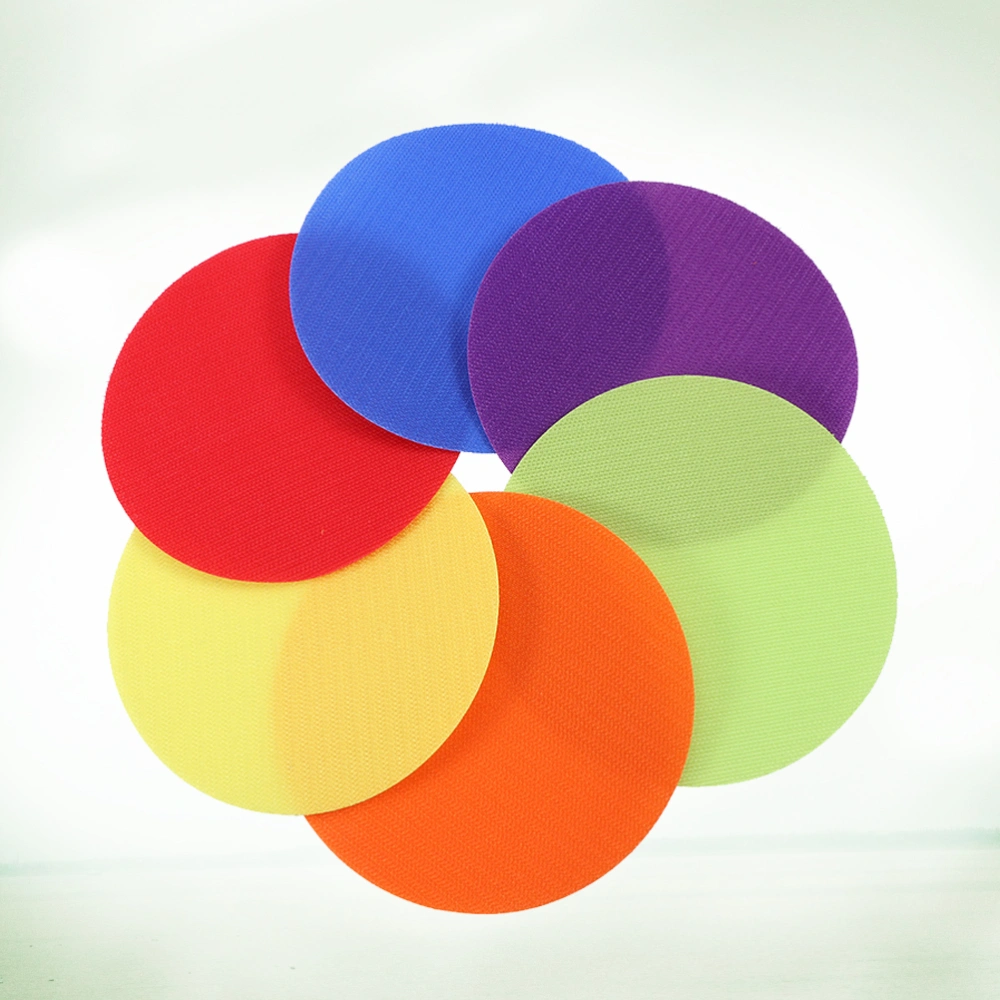 36pcs Carpet Markers Classroom Colorful Circles For Teachers Circular Sticker Children's Game Training Supplies Each 6 Pieces Of Yellow Purple Red Green Orange And Blue