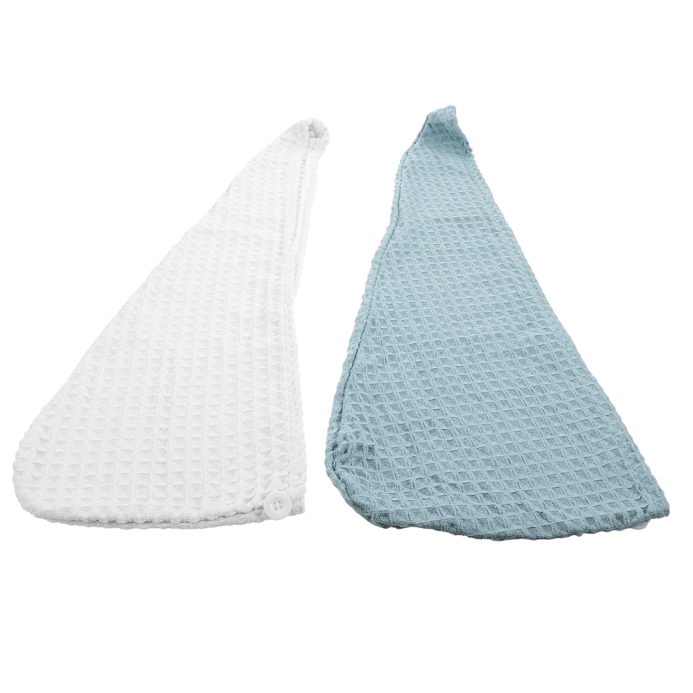 2Pcs Hair-drying Caps Female Thickened Quick Drying Hats Dry Hair Towels