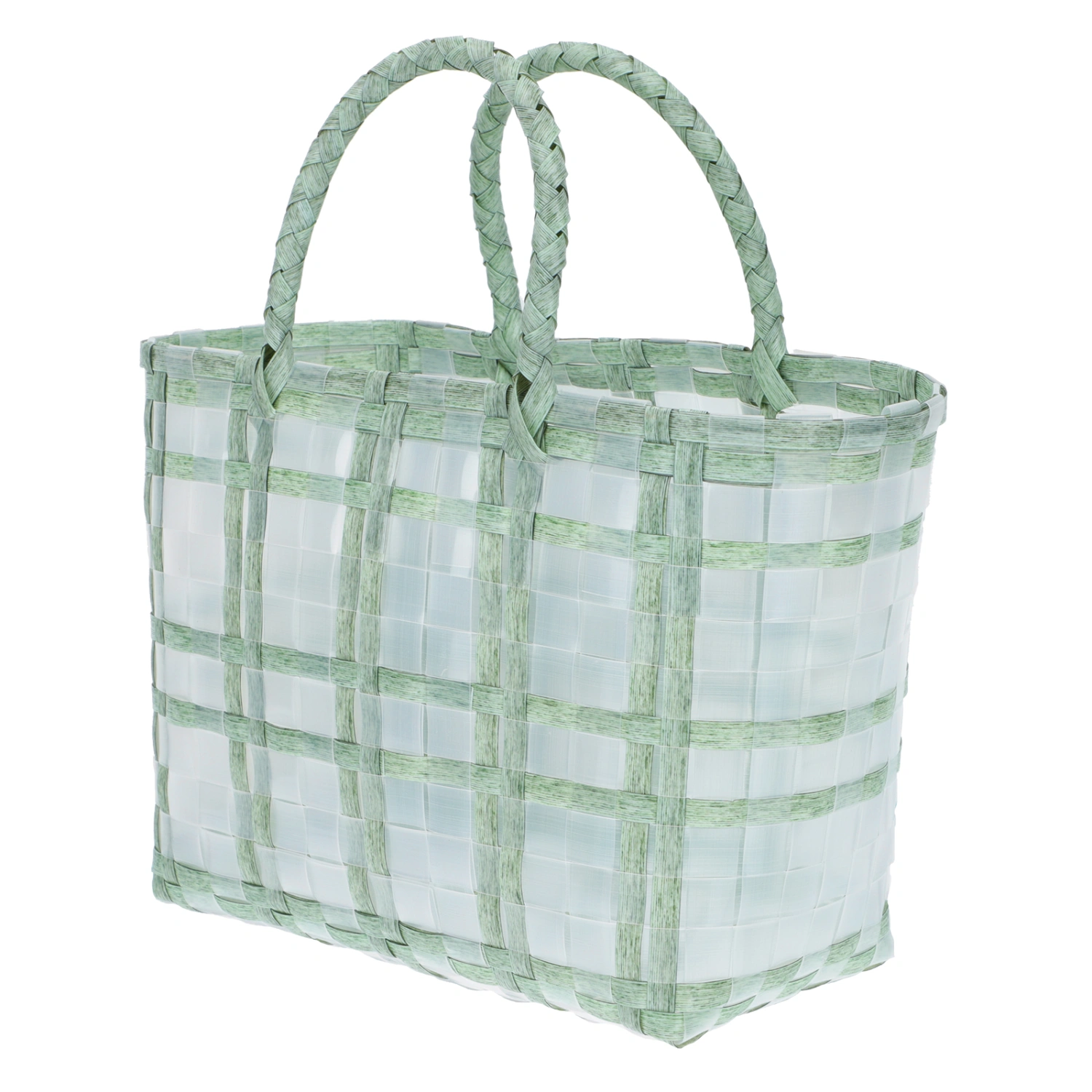 1Pc Hand-woven Bag Hand Basket Jelly Bag Beach Bag Shopping Bag for Vegetables