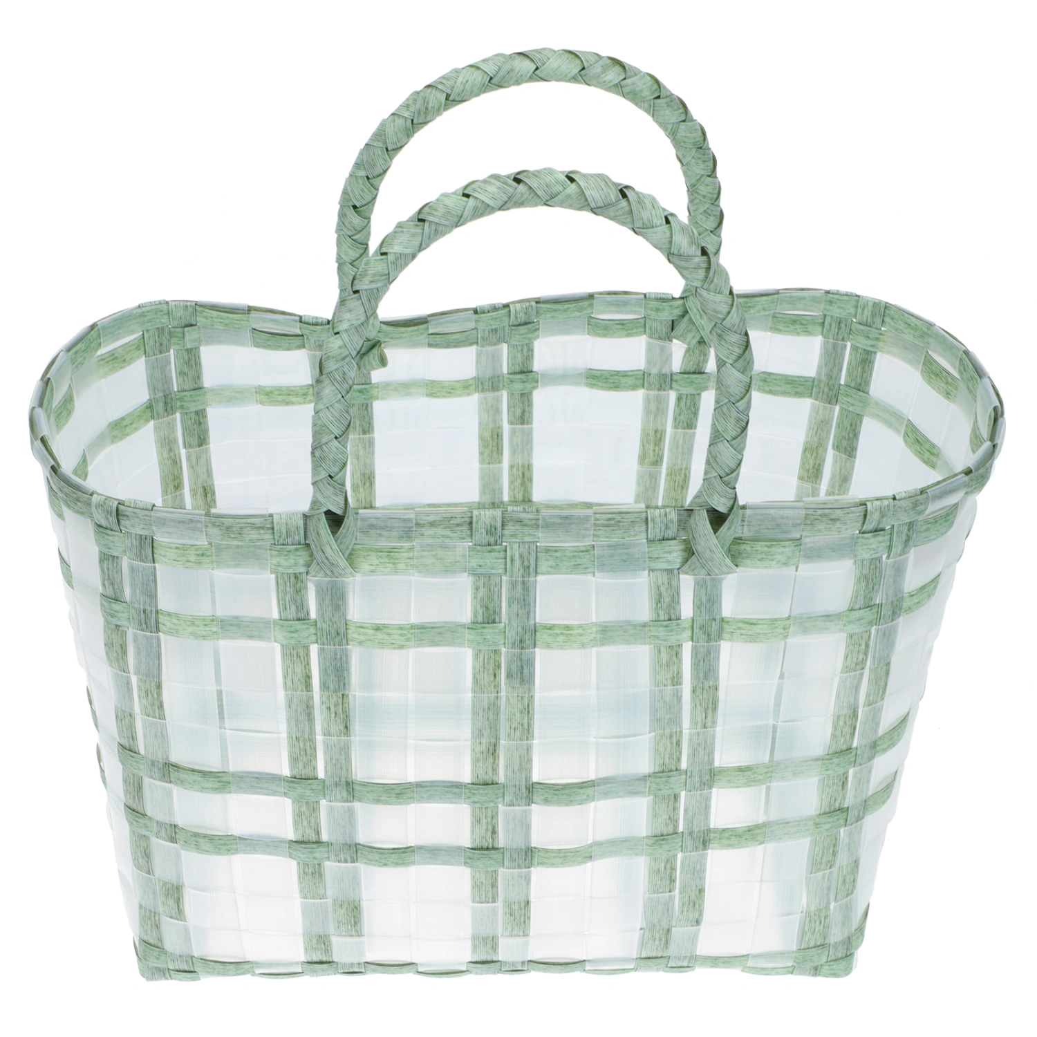 1Pc Hand-woven Bag Hand Basket Jelly Bag Beach Bag Shopping Bag for Vegetables