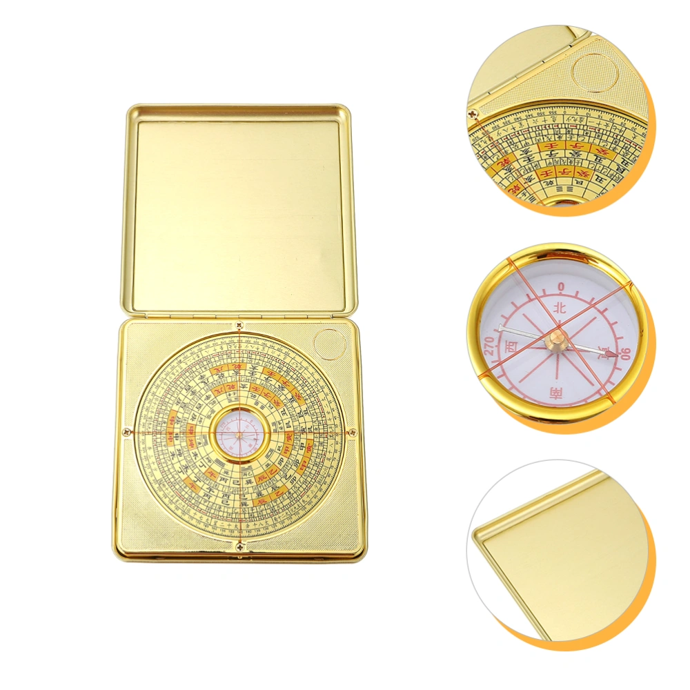 Brass Chinese Compass Chinese I-ching Compass Divination Luo Pan Exquisite Compass Decor